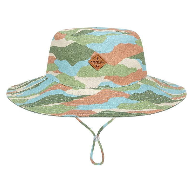 Kooringal Kids Boy's Wide Brim Bucket Hat - Finke